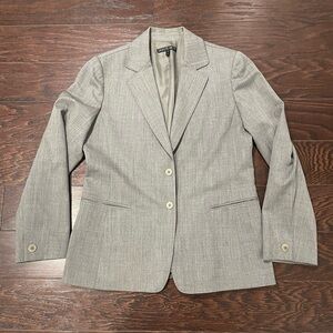 LAFAYETTE 148 Ladies Blazer Size 12 gray wood blend Career